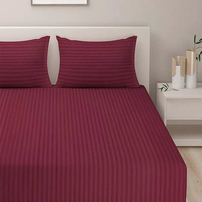 Grand Opal Polyester Bedding Set | Double Size | Multiple Colors Wine