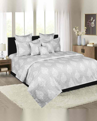 Premium Amanda Pure Cotton One Double Bedsheet With Two Pillow Covers Set | 108 x 90 inches