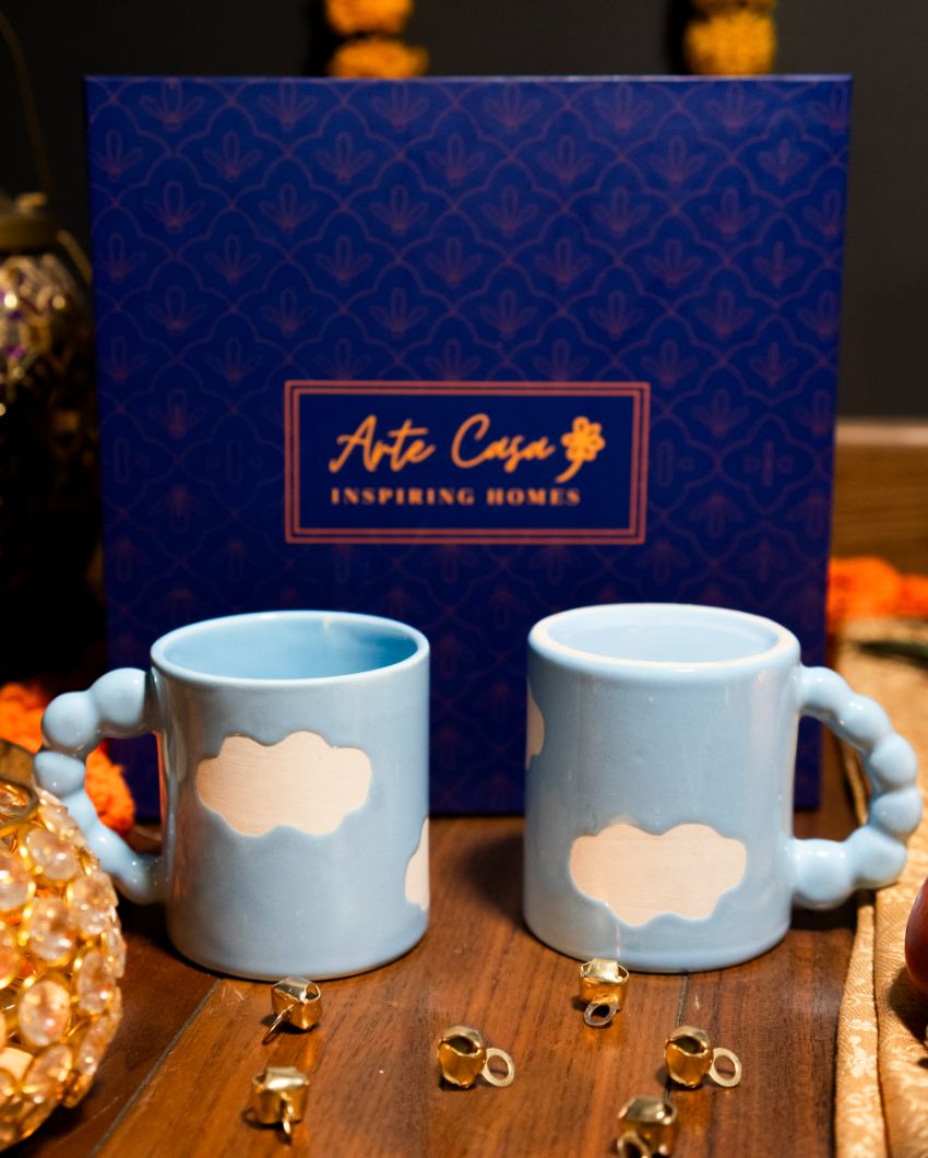 Puffy Cloud 2 Coffee Mugs Diwali Gift Box Set