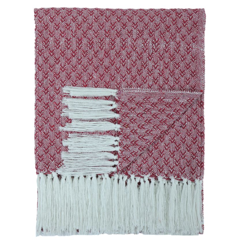 Luxurious Cotton Chevron Woven Throw Blanket | 60 x 50 Inches