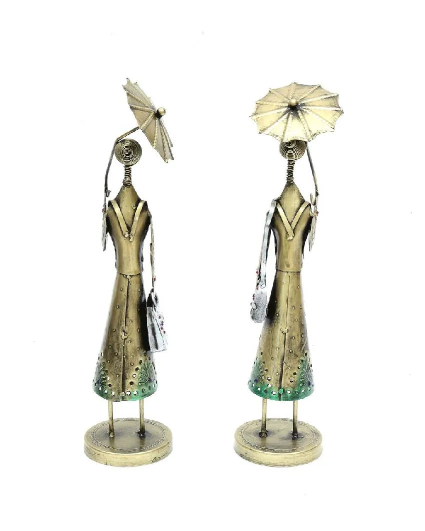 Umbrella Iron Doll | Set Of 2