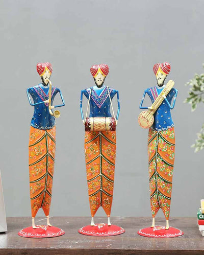 Sardar Iron Standing Musician | Set Of 3