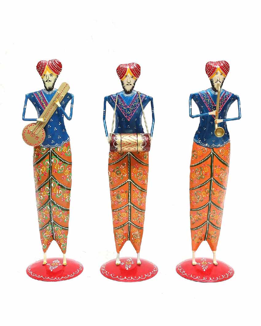 Sardar Iron Standing Musician | Set Of 3