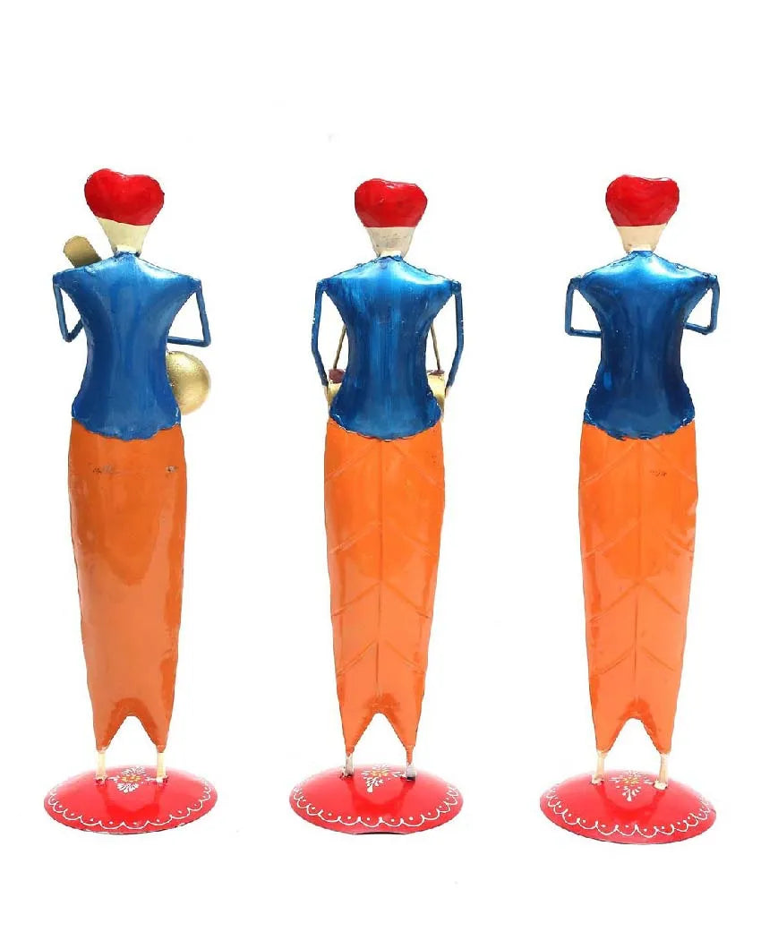 Sardar Iron Standing Musician | Set Of 3