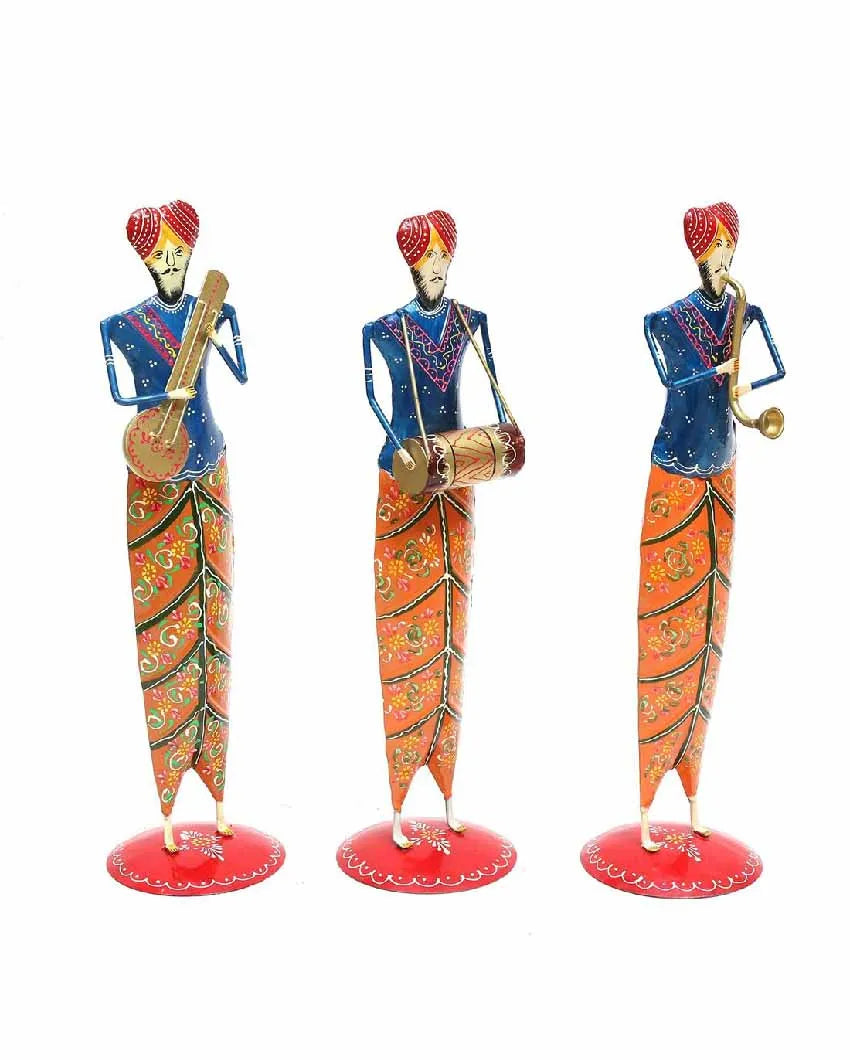 Sardar Iron Standing Musician | Set Of 3