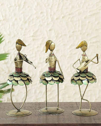 Lady Iron Musicianfigurine | Set Of 3