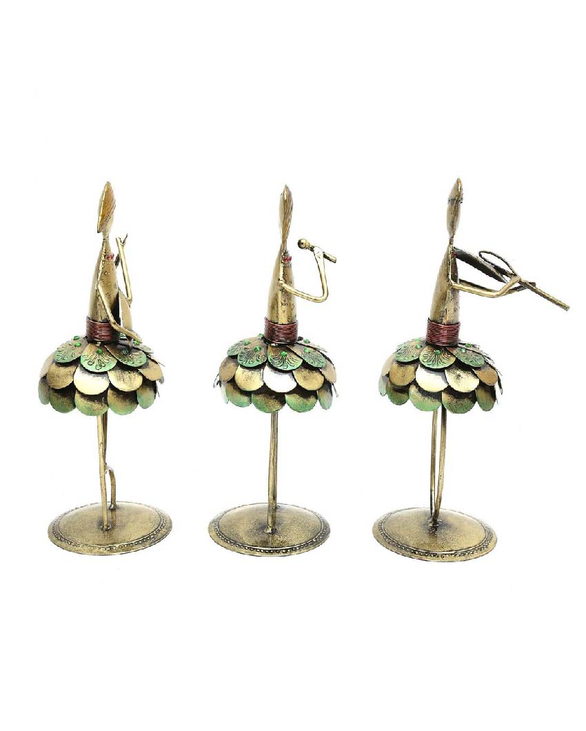 Lady Iron Musicianfigurine | Set Of 3