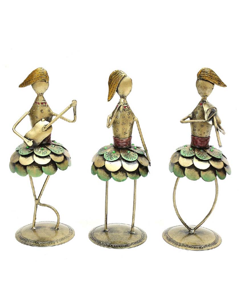 Lady Iron Musicianfigurine | Set Of 3