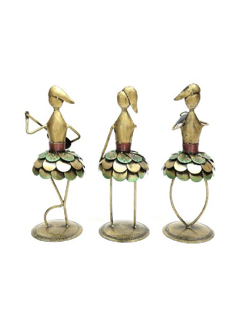 Lady Iron Musicianfigurine | Set Of 3