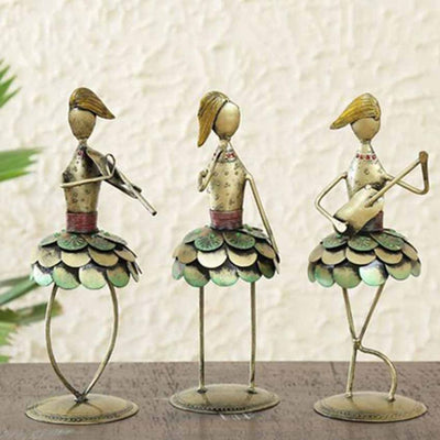 Lady Iron Musician figurine | Set of 3