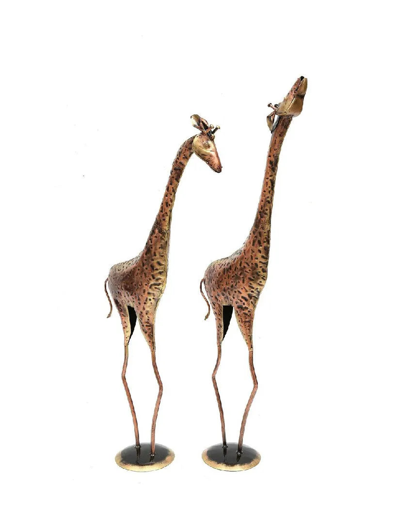 Giaffe Iron Animal | Set Of 2