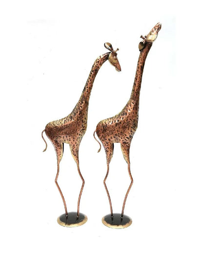 Giaffe Iron Animal | Set Of 2