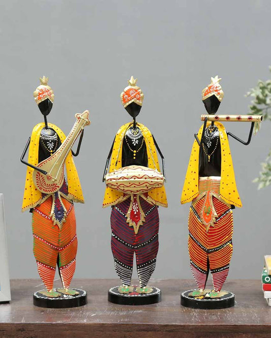 Krishna Musician Figurine Set Of 3