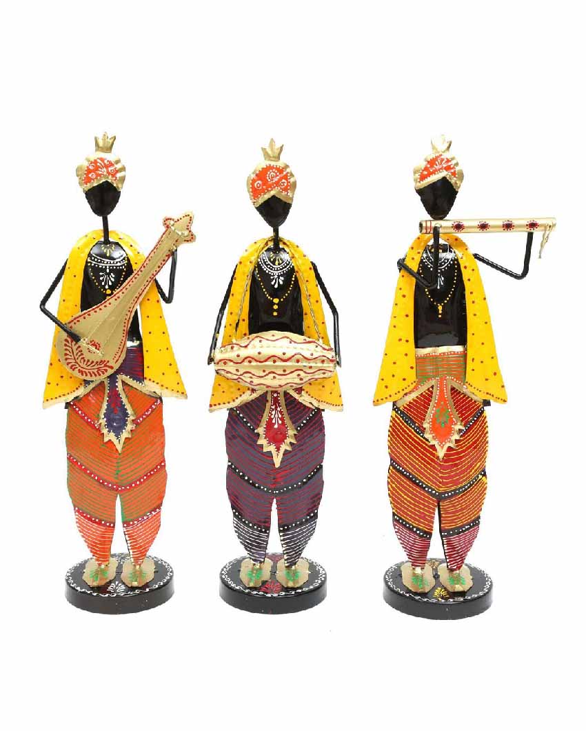 Krishna Musician Figurine Set Of 3