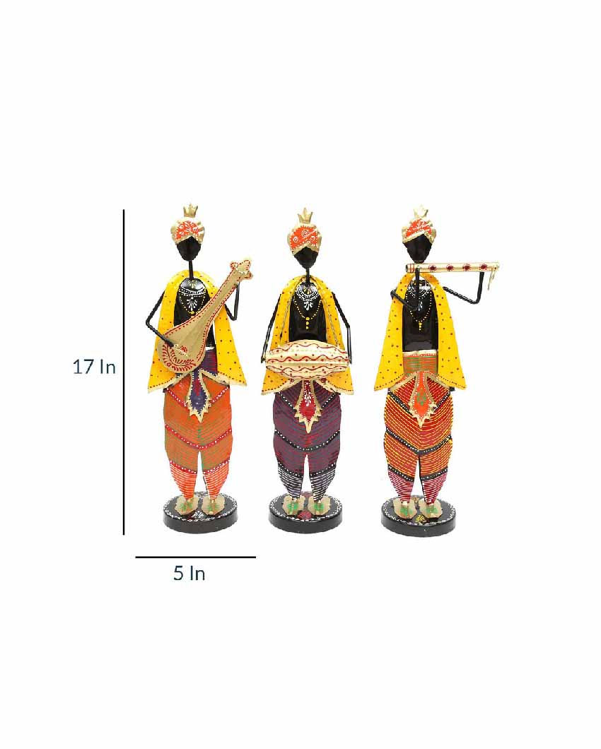 Krishna Musician Figurine Set Of 3