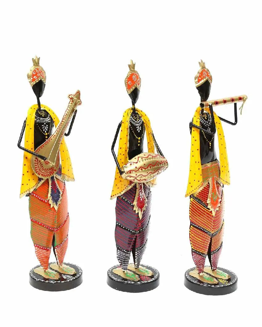 Krishna Musician Figurine Set Of 3