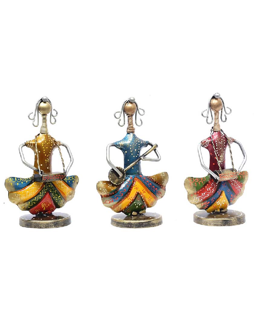 Musician Iron Dolls Figurines | Set Of 3