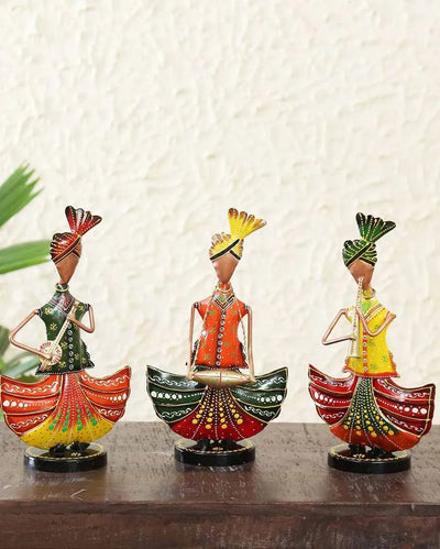 Punjabi Iron Human Figurine | Set Of 3