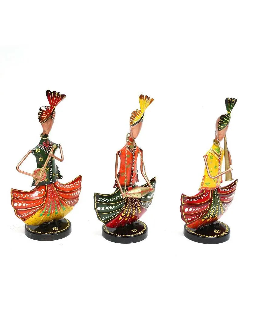 Punjabi Iron Human Figurine | Set Of 3