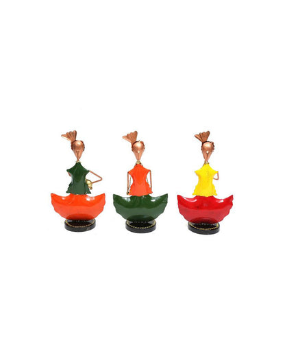 Punjabi Iron Human Figurine | Set Of 3