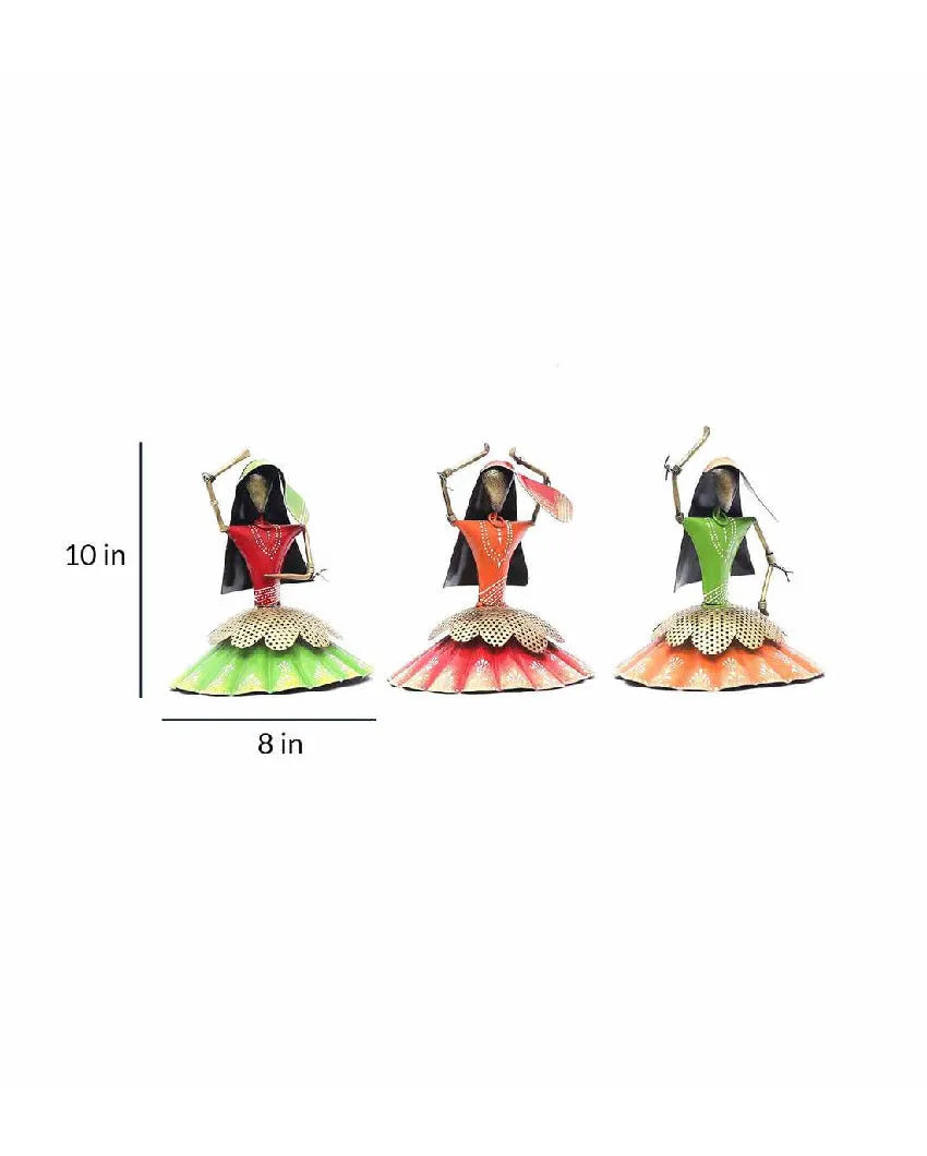 Musician Iron Dolls Figurines | Set Of 3