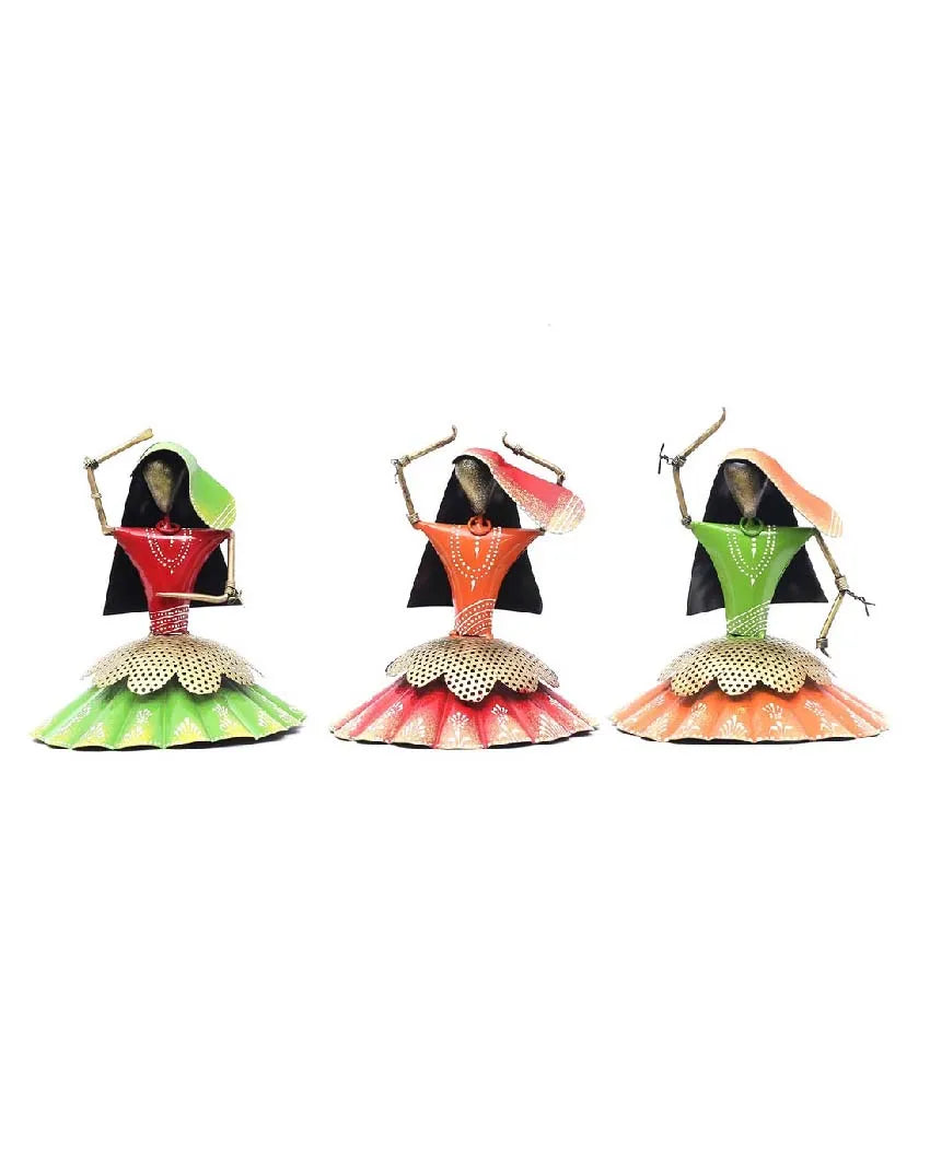 Musician Iron Dolls Figurines | Set Of 3