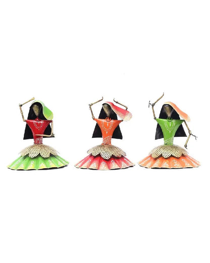 Musician Iron Dolls Figurines | Set Of 3