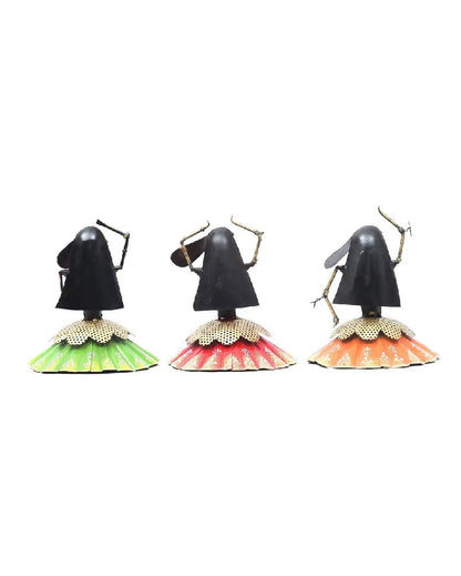 Musician Iron Dolls Figurines | Set Of 3