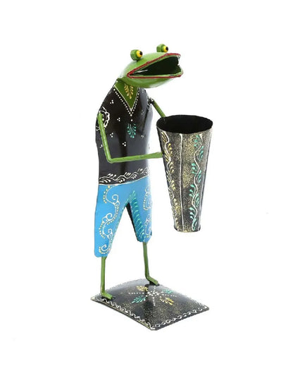 Frog Iron Pen Holder