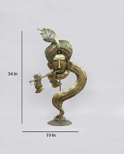 Krishna Iron Human Figurine