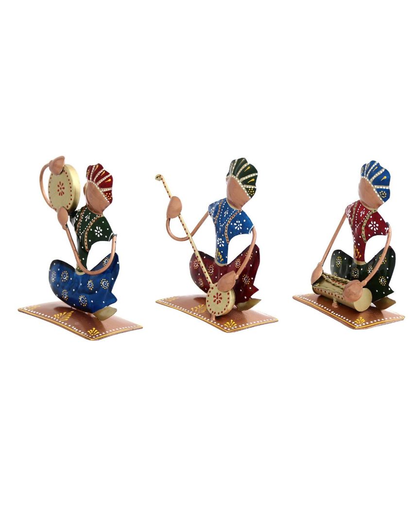 Decorative Rajasthani Musicians Table | Set of 3