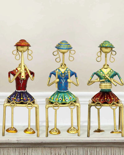 Royal Rajasthani Musical Symphony Table | Set of 3