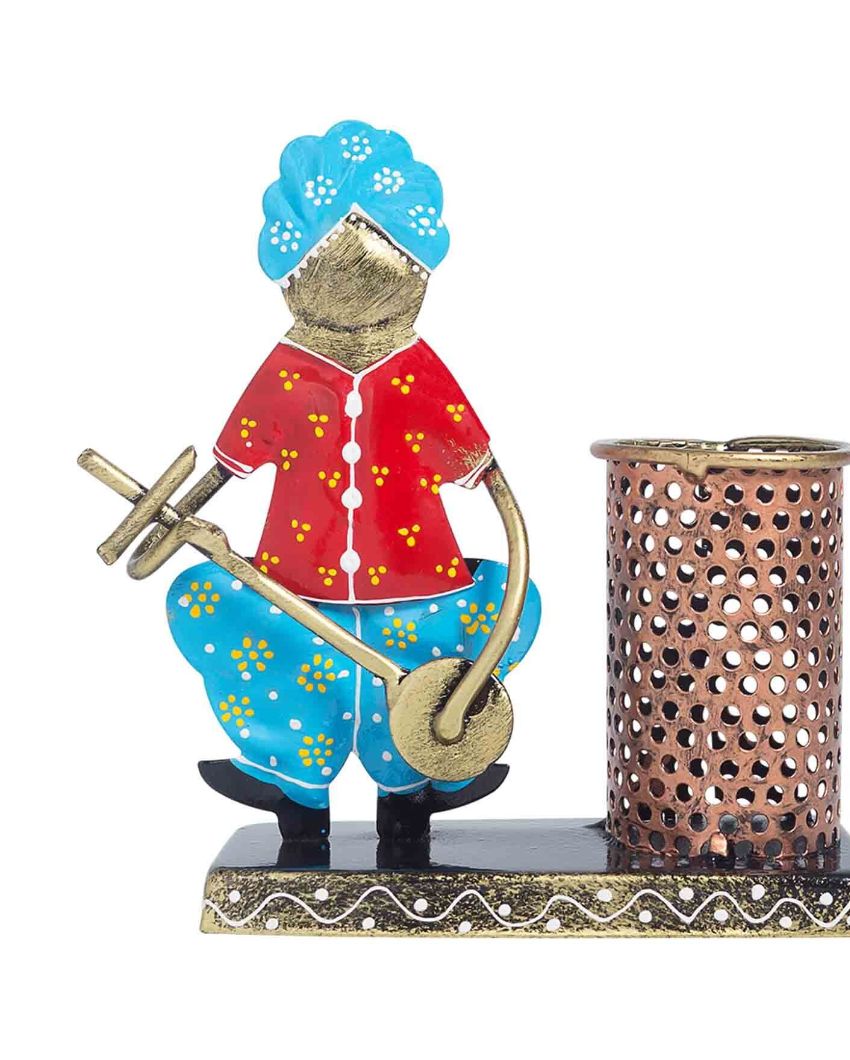 Rajasthani Vintage Musician Pen Stand