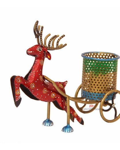 Iron Reindeer Pen Stand