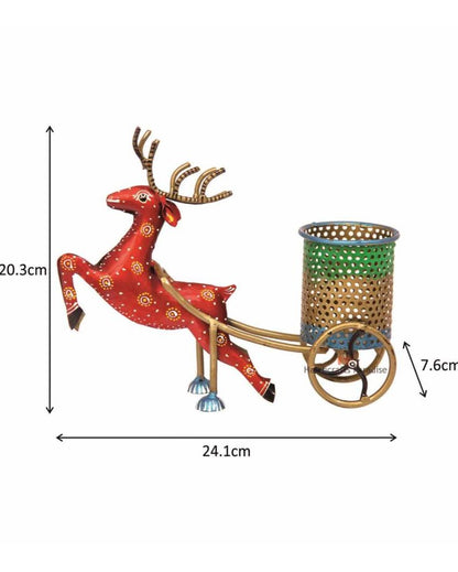 Iron Reindeer Pen Stand