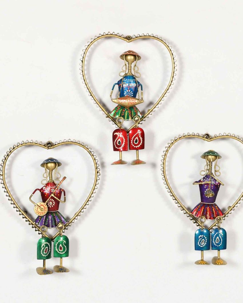 Iron Heart Musician Doll Wall | Set of 3