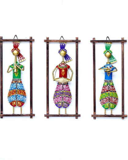 Iron Musician Wall Hanging | Set of 3