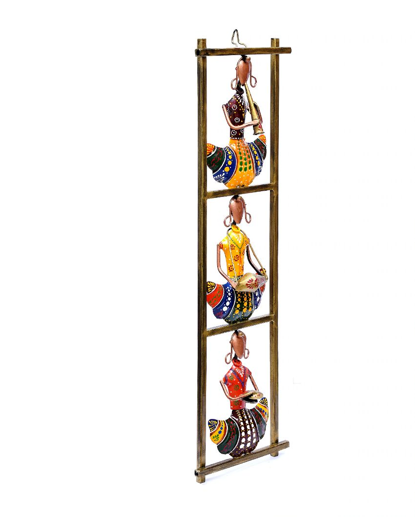 Iron Musician Wall Hanging | 8 x 3 x 25 inches