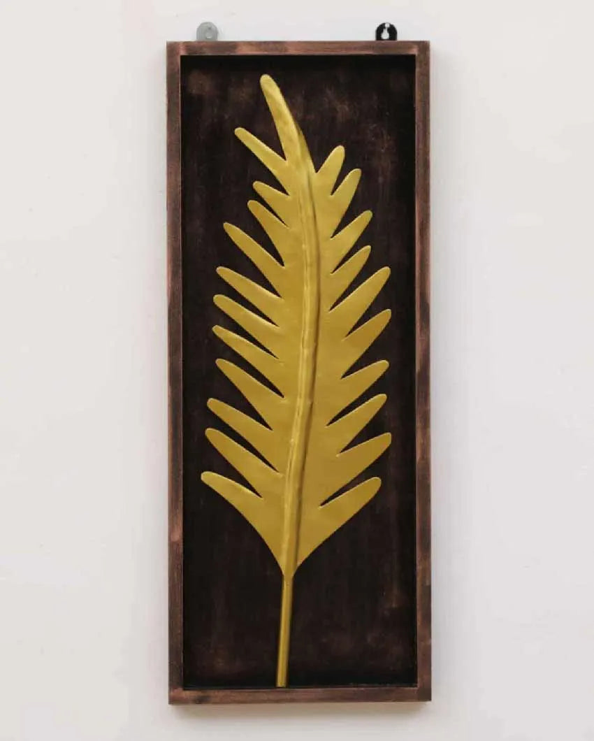 Wooden Gold Leaf Wall Décor