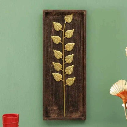 Wooden Gold Leaf Wall Décor