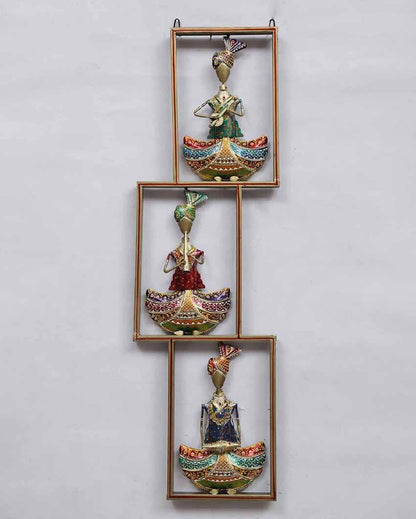 Zigzag Sardar Frame Iron Wall Décor