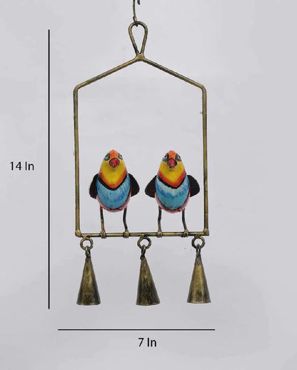 Two Bird Iron Hanging Decor