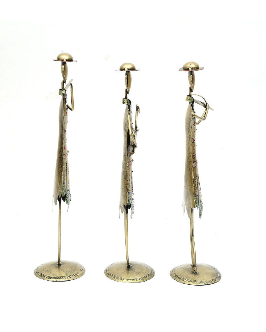 Lady Iron Human Figurine | Set Of 3