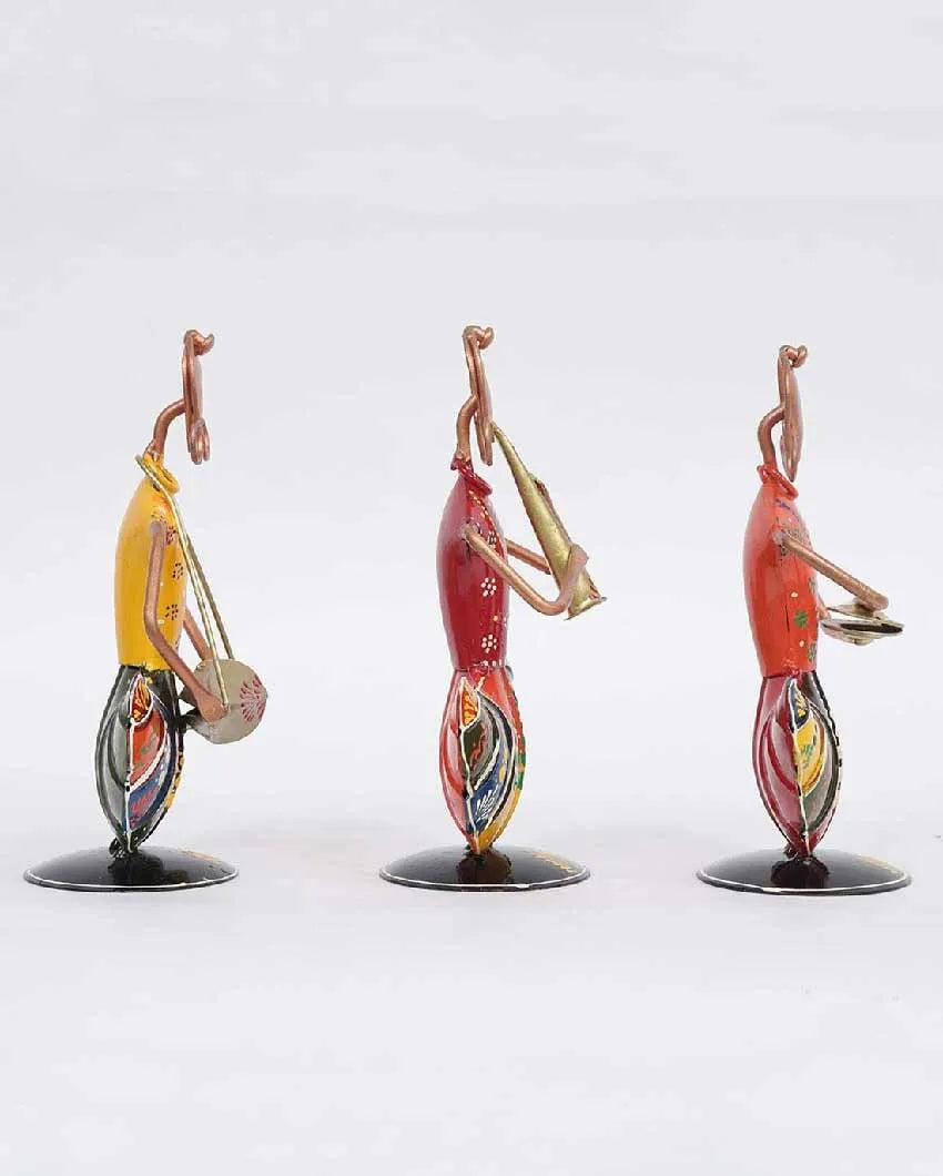 Sitting Doll Mini Iron Human Figurine | Set Of 3