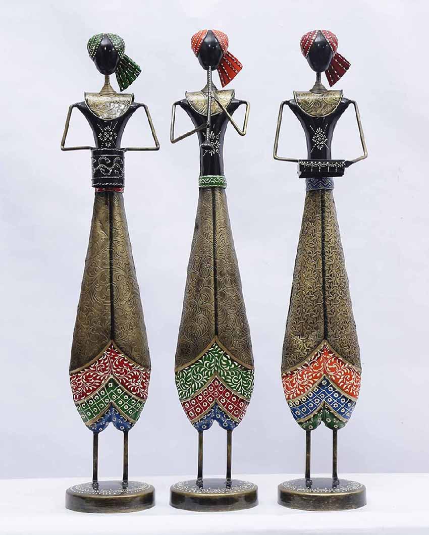 Akera Iron Big Figurine | Set Of 3