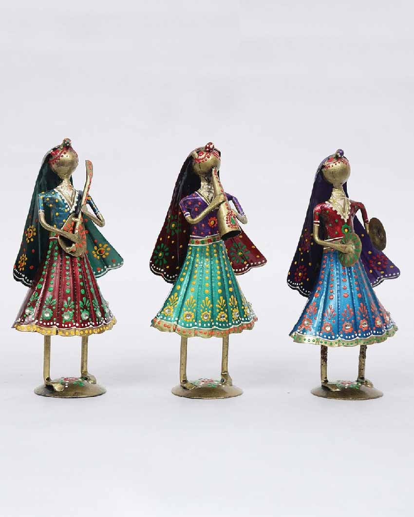 Lady Mini Iron Human Figurine | Set Of 3