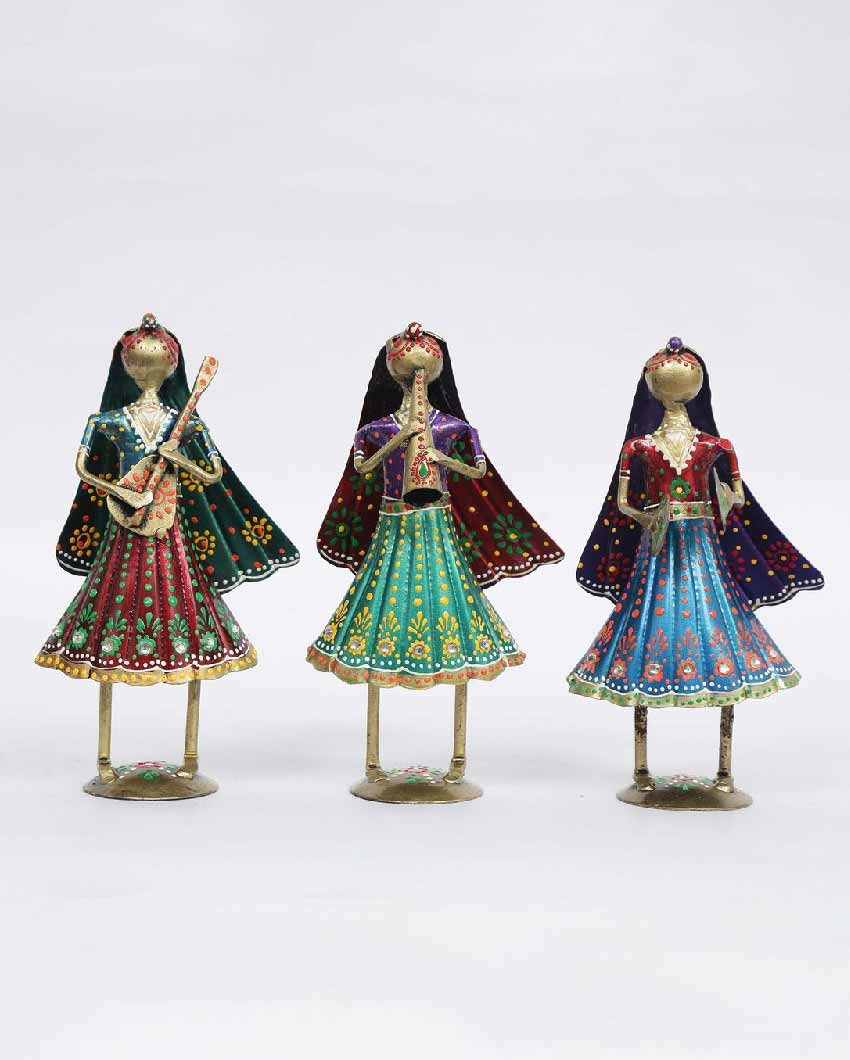 Lady Mini Iron Human Figurine | Set Of 3