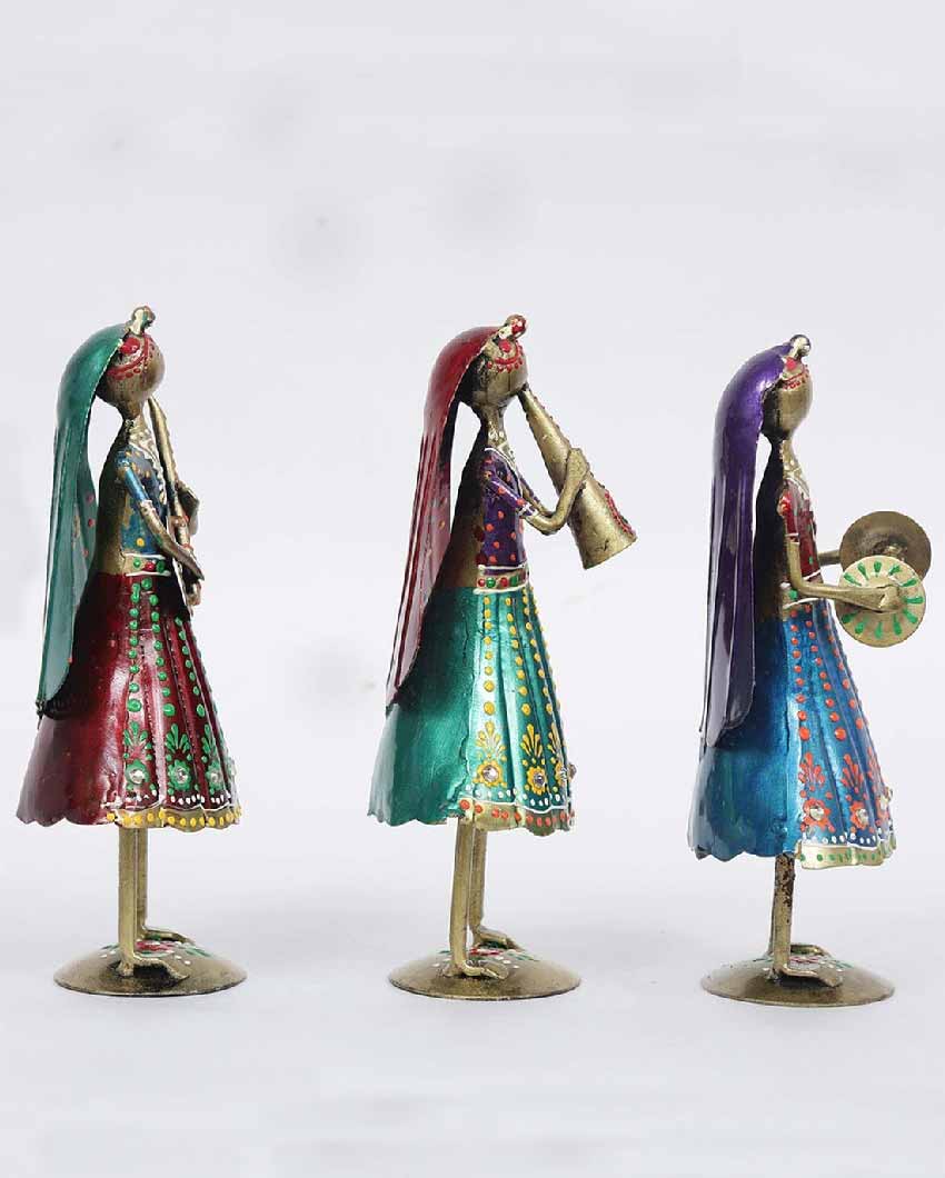 Lady Mini Iron Human Figurine | Set Of 3