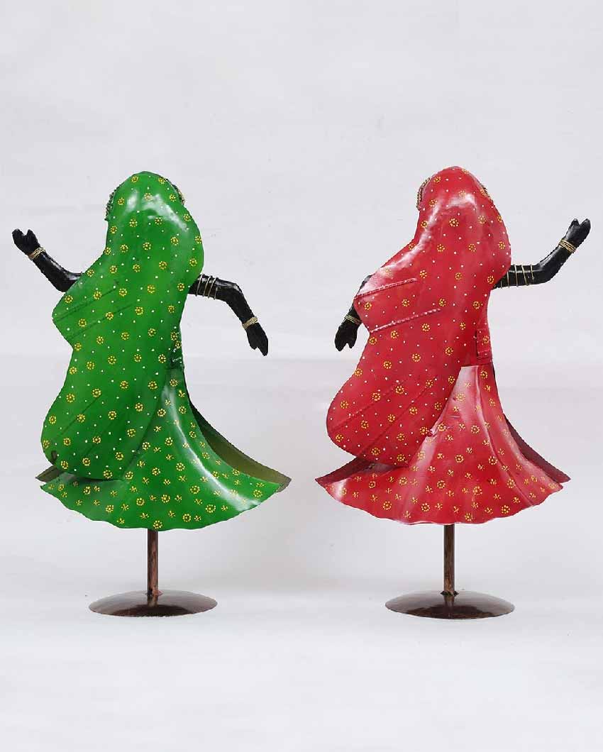 Dancing Iron Lady Human Figurine | Set Of 2