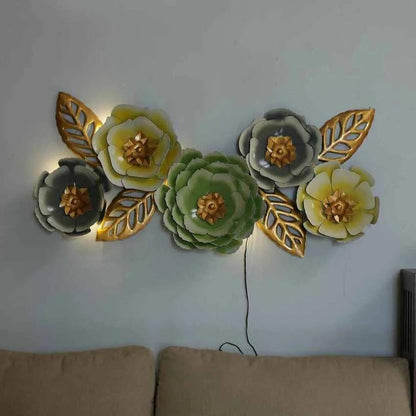 Flower Iron Wall Panel